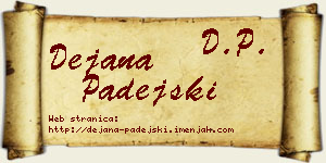 Dejana Padejski vizit kartica